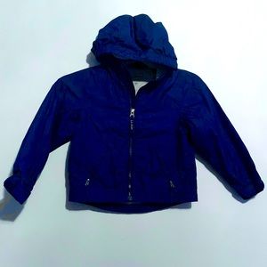 LL Bean Kids Lined Full Zip Jacket Zip Pockets Navy Size S4